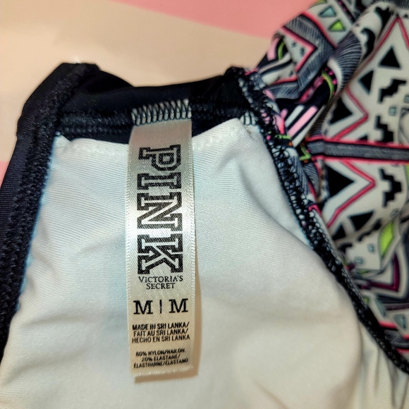 PINK VICTORIA'S SECRET Removable Cups  Both MEDIUM BRAND NEW BIKINI SWIM SUIT - Picture 12 of 15